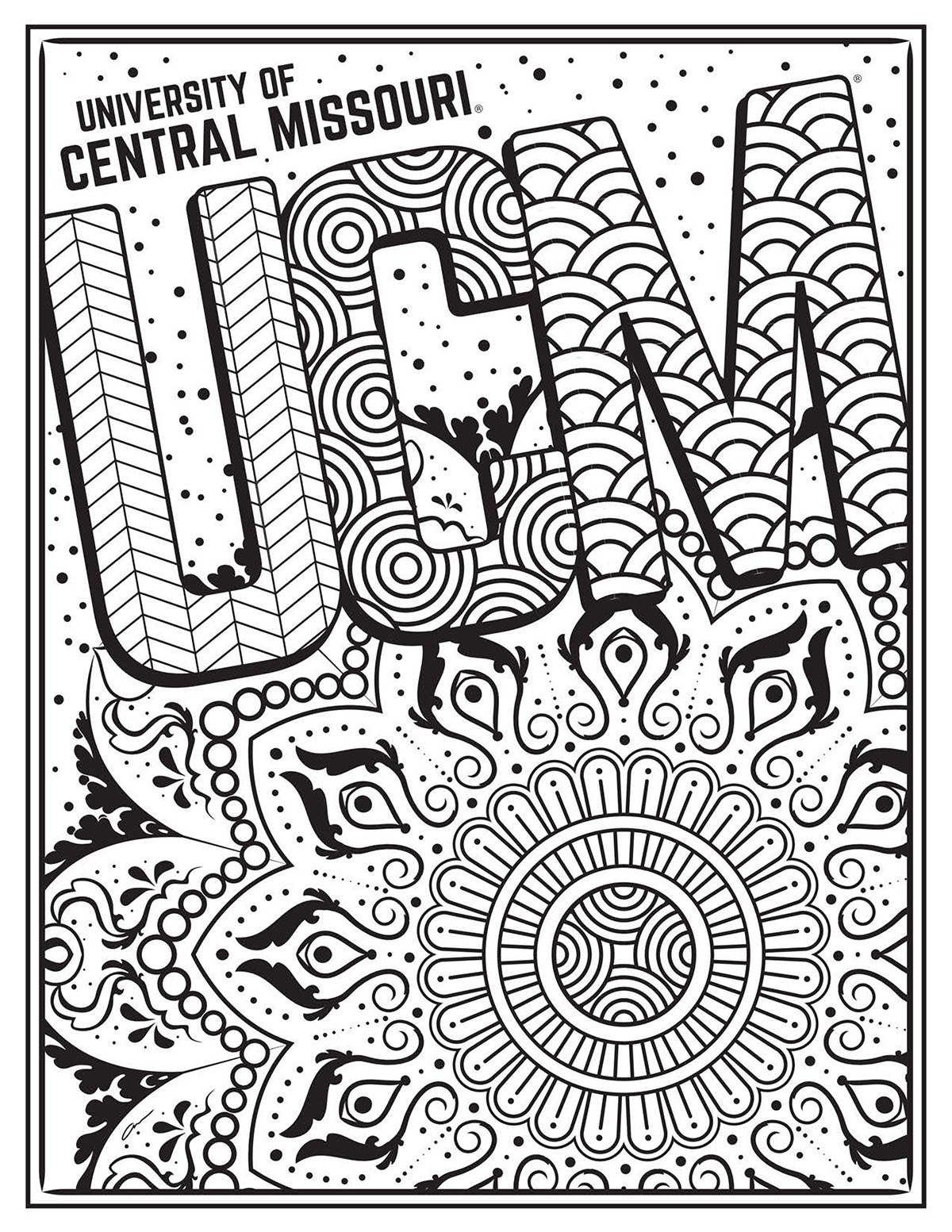UCM Coloring Page