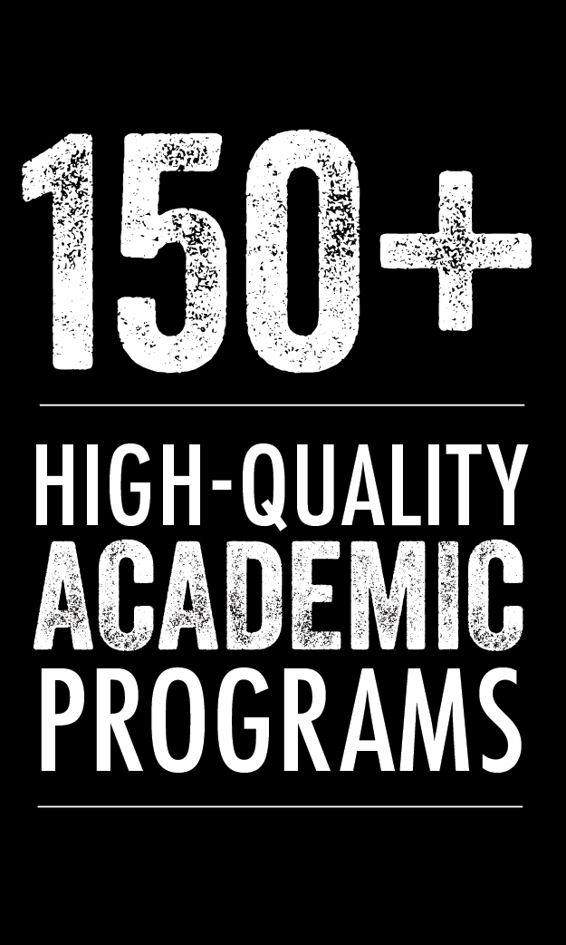 150+ High-quality Academic Programs