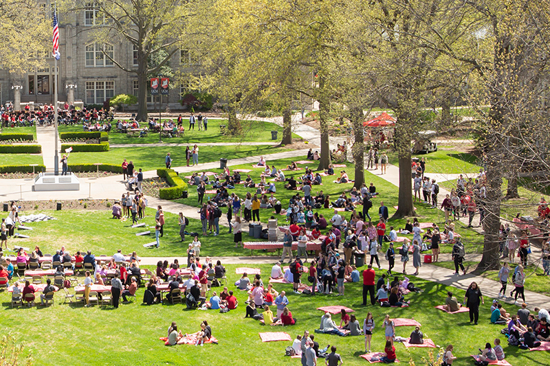 Students at the UCM Founders Birthday Bash