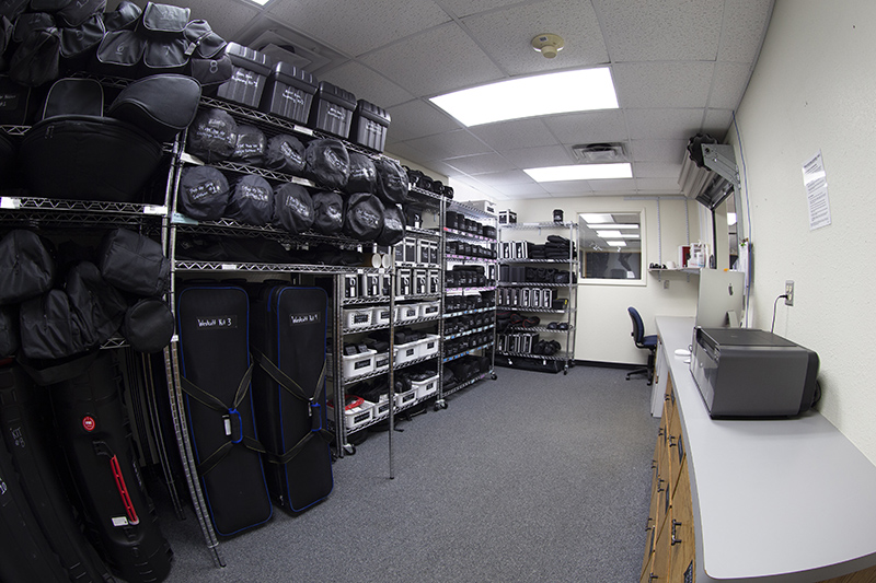 Equipment checkout room