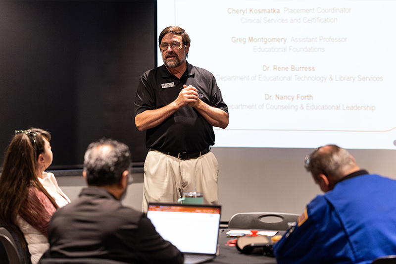 A speaker at the Rural Schools Summit