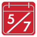 A calendar icon for May 7th