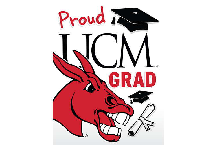 A graduation poster that says, "Proud UCM Grad"