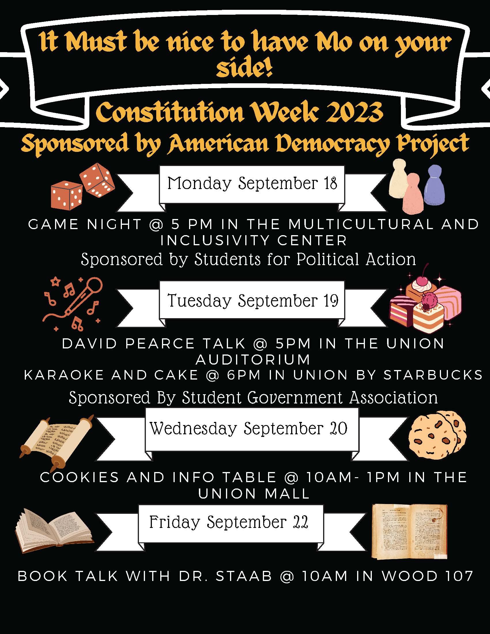 Fall 2023 ADP Constitution Week Flyer