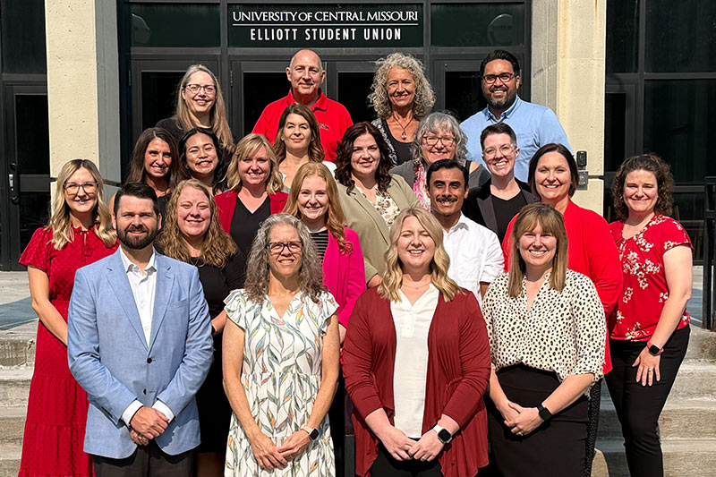 The Success Advising team posing outside of the Union
