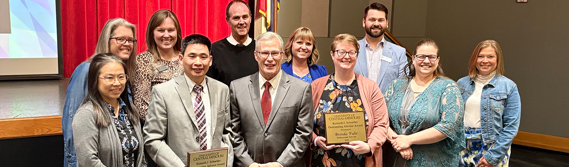 Past winners of the Kenneth J. Schueller Outstanding Advisor Award