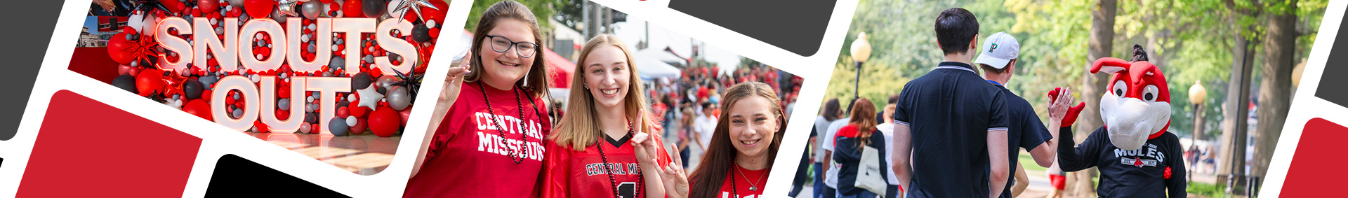 A collage of new students on cmapus