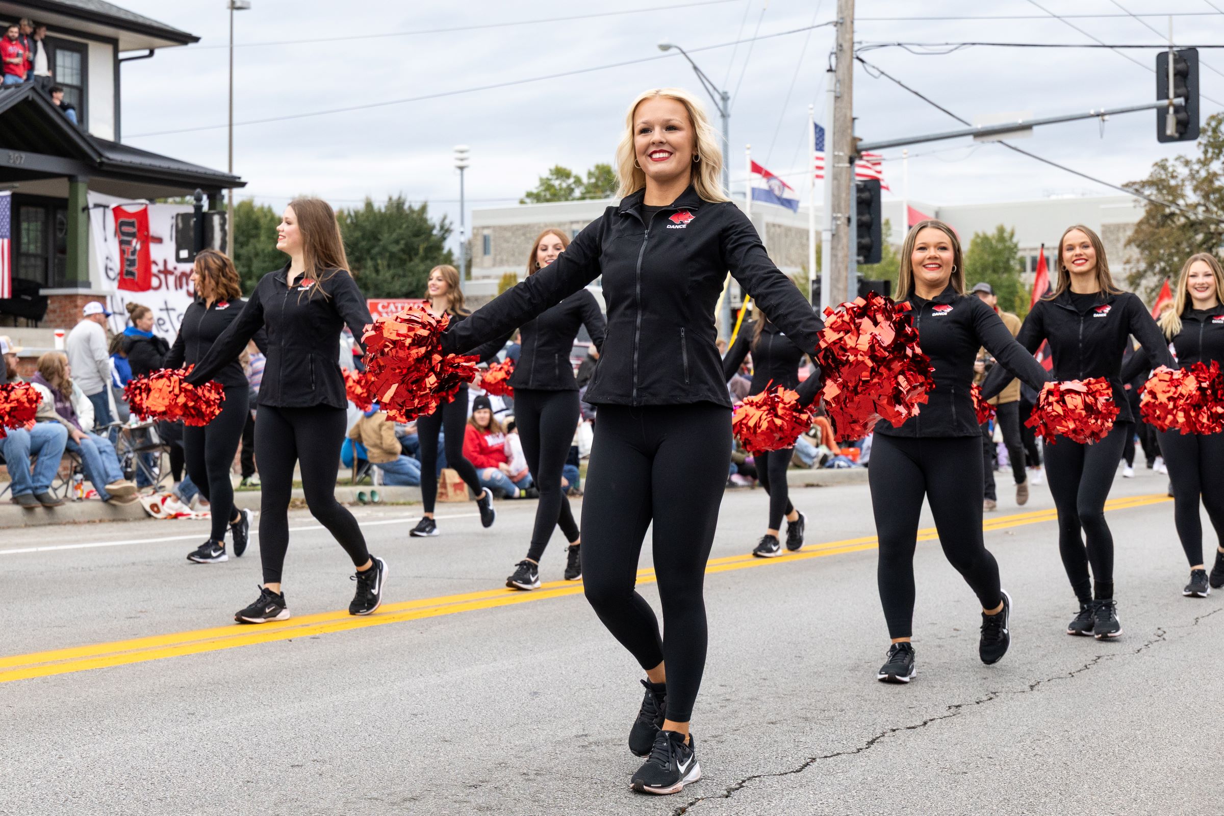 UCM Mulekickers in the Homecoming parade