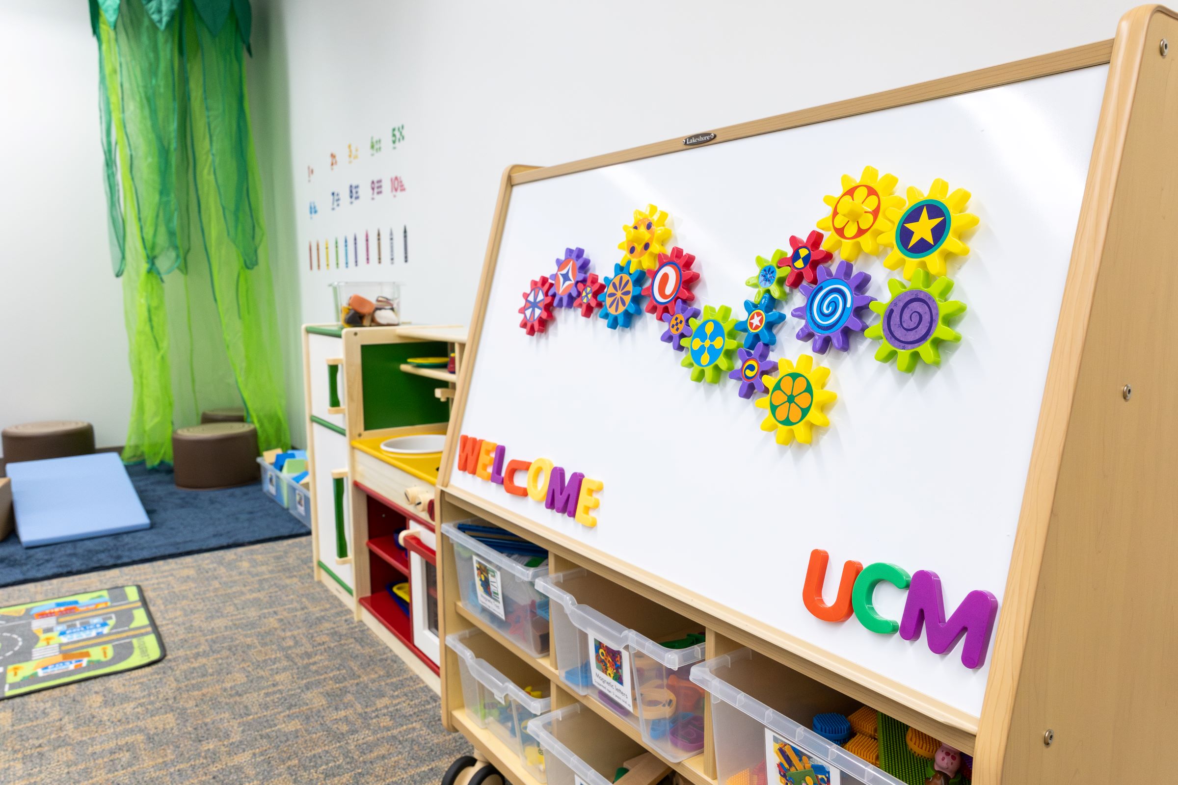 Toys are seen in the family study room