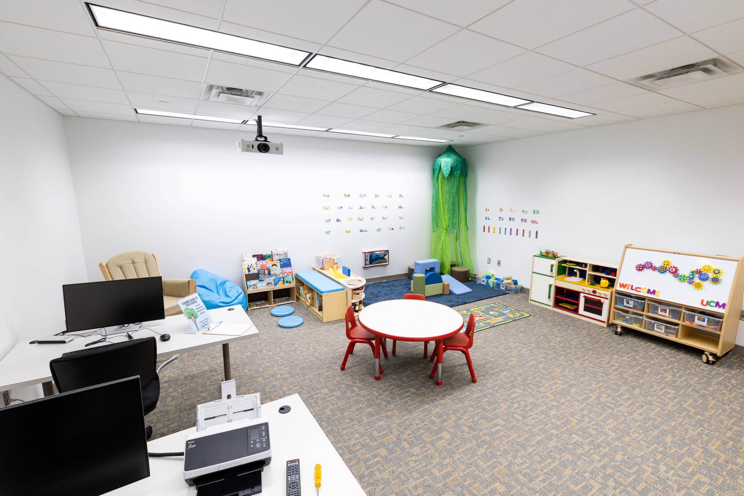 The family study room at JCK Library