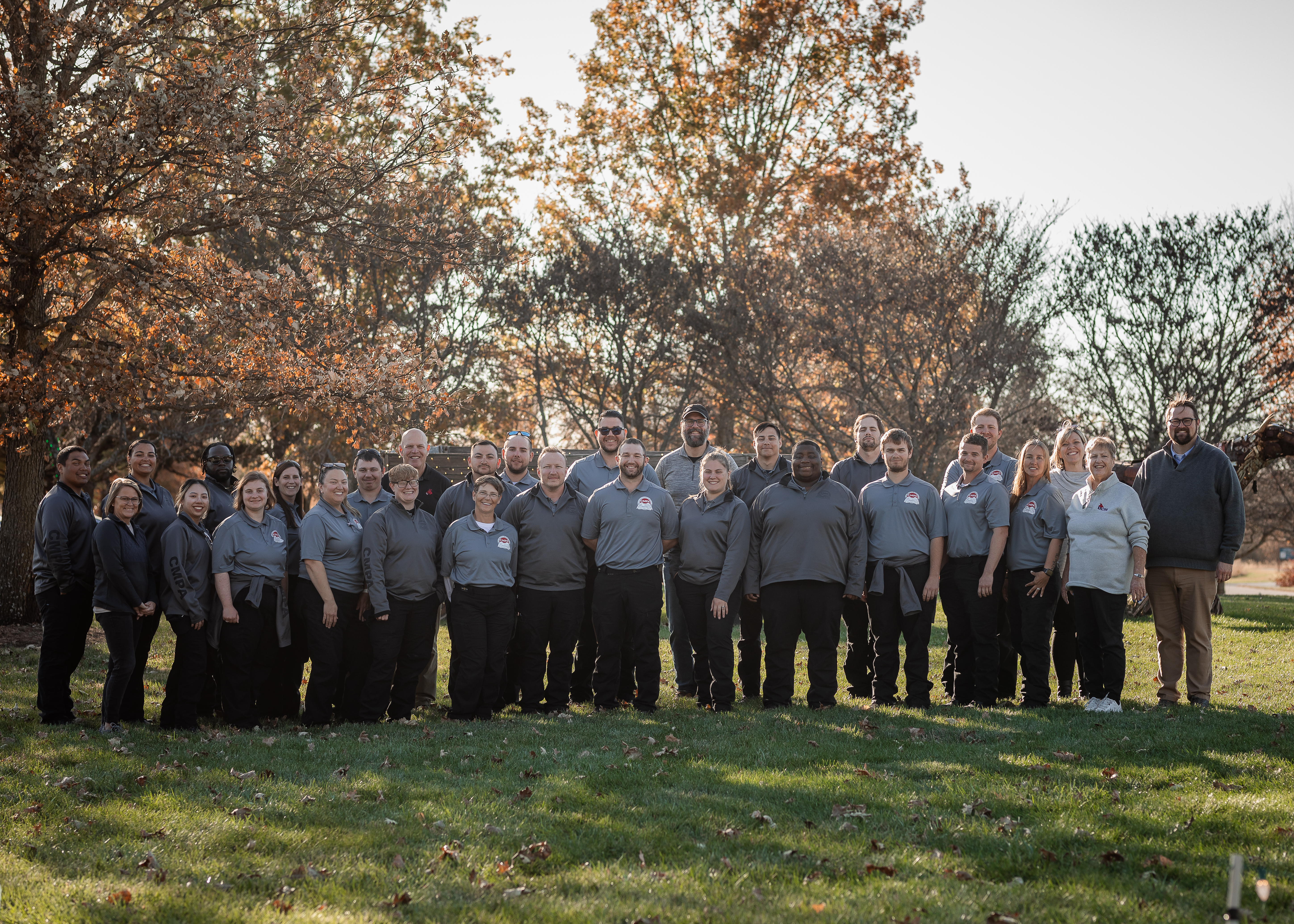 Central Missouri Police Academy cadets in a group photo at Powell Gardens