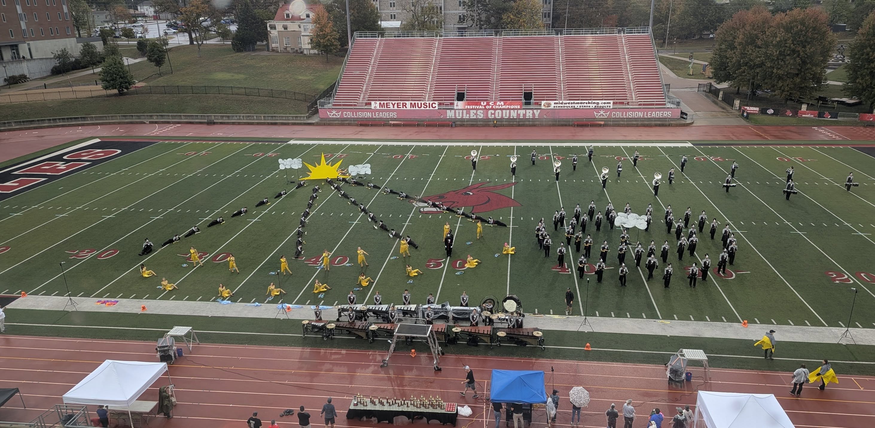 Lee's Summit North's marching band performs at Festival of Champions