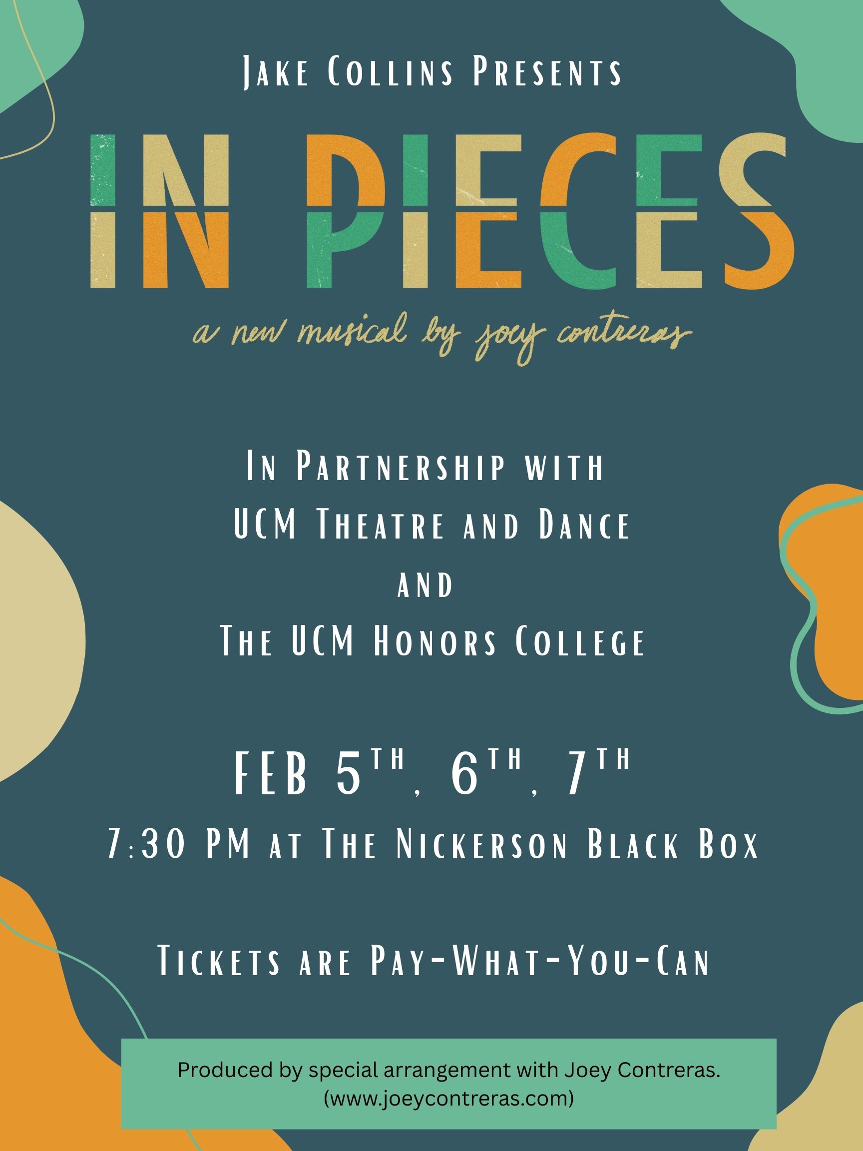 In Pieces show poster