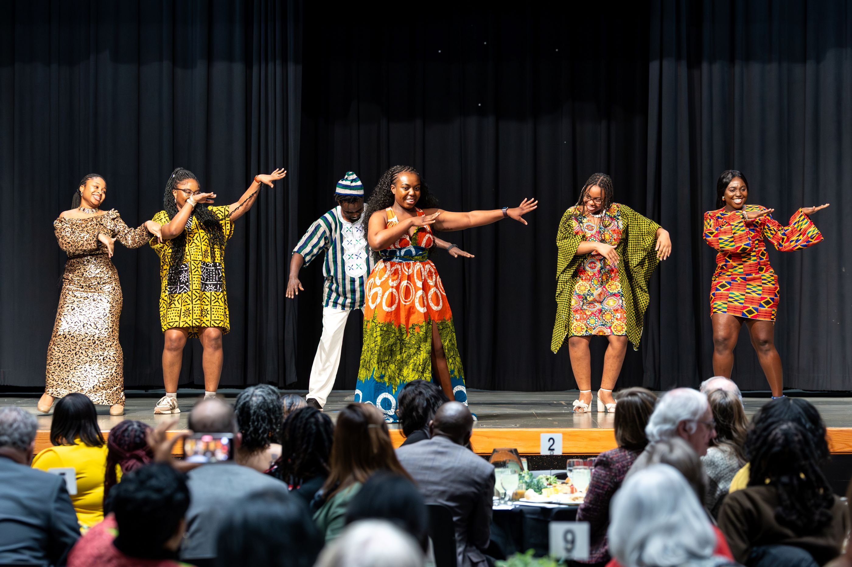 Students participate in a cultural fashion show