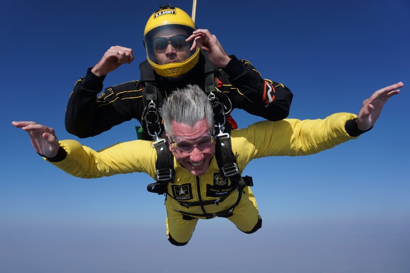 President Best Parachute Jump with Golden Knights