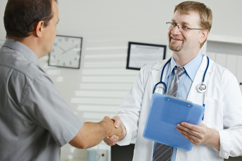 Doctor Greeting Patient