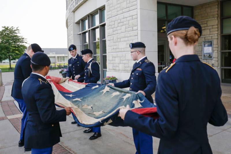 Flag Folding Ceremony