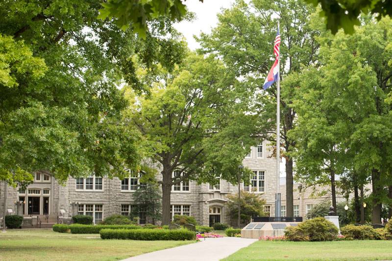 Flag on UCM Quad