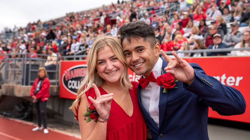 homecoming king and queen photo