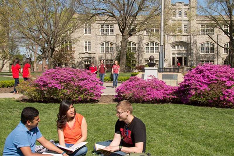 UCM Quad with Students