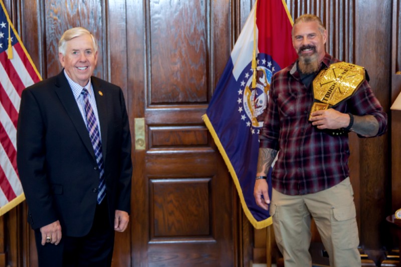 Gov. Mike Parson and Kelly "Murph" Murphy