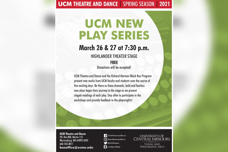 UCM Theatre Spring Play Series 2021