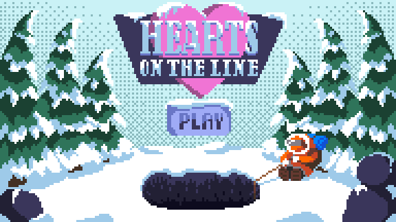 Hearts on the Line - title screen