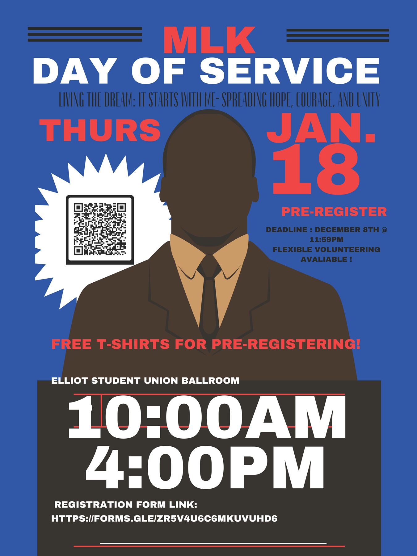 MLK Service Day poster
