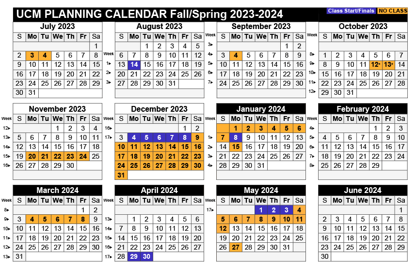 FY23-24 UCM Planning Calendar
