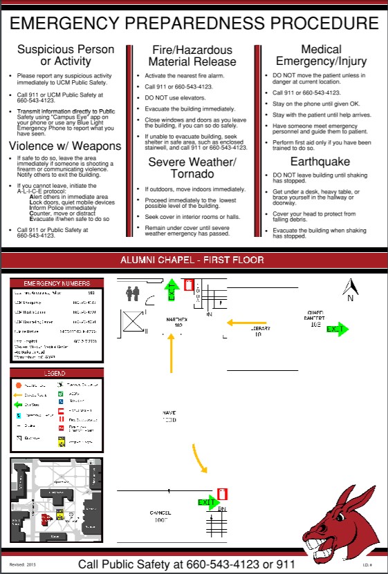 Emergency Evacuation Poster Example