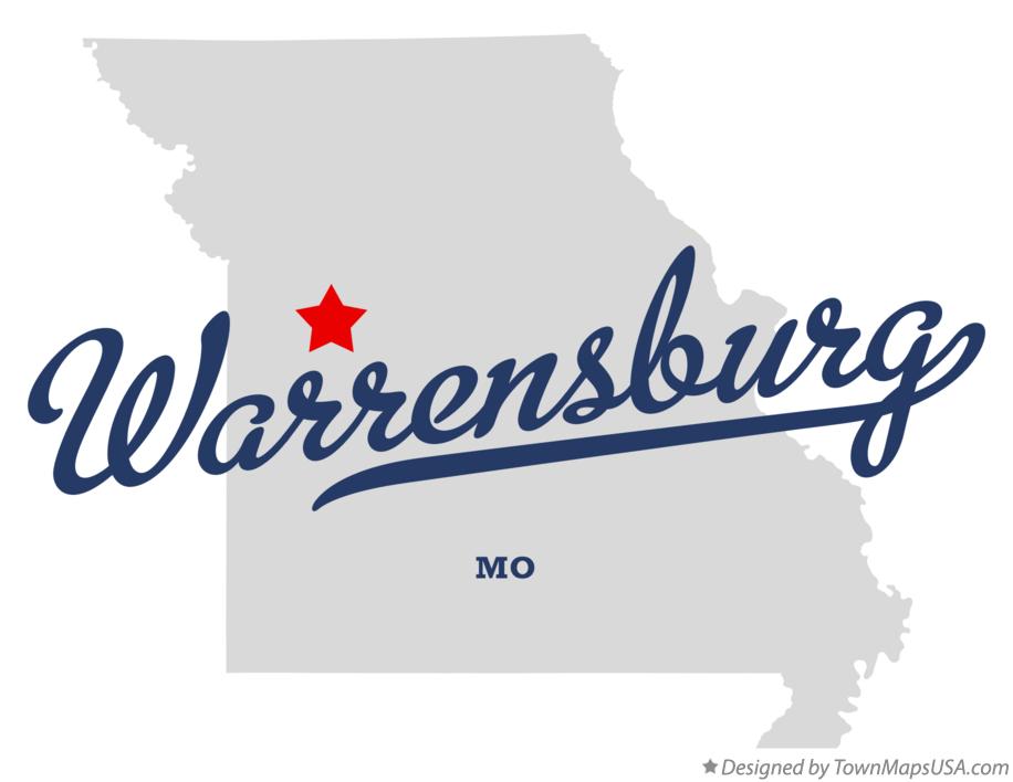 Warrensburg, Missouri map image