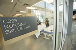 Entrance to nursing skills lab