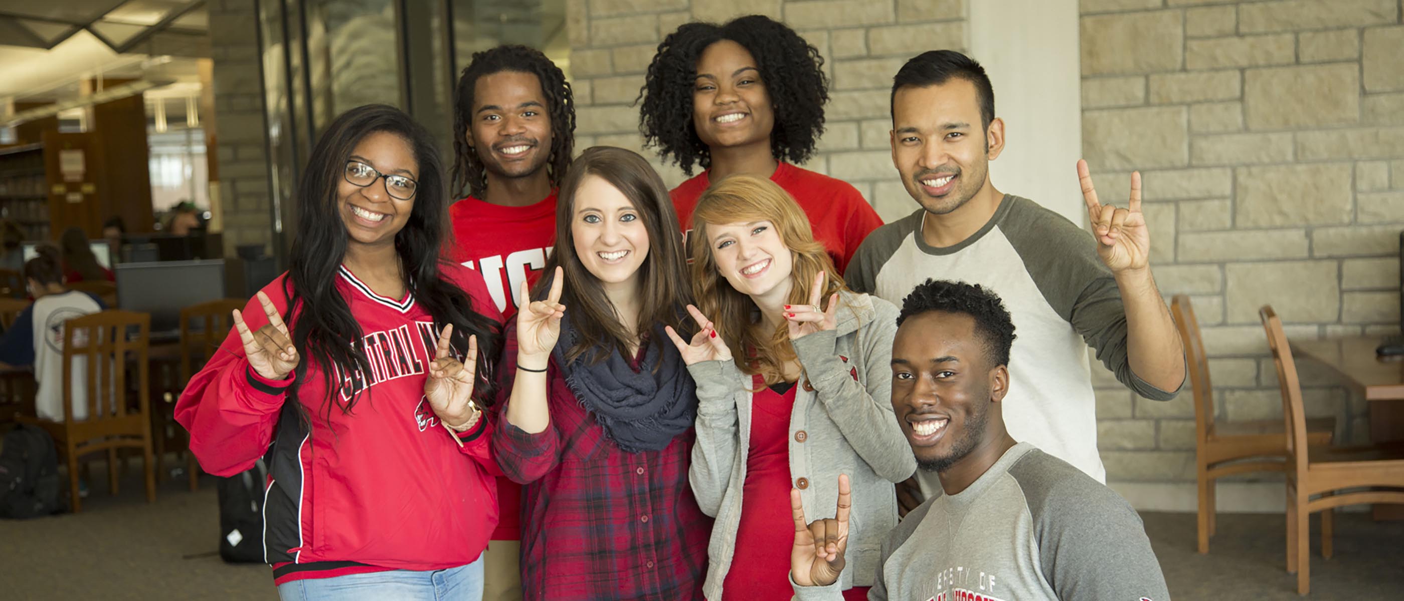 Students posing for photo.