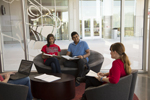 students studying in collaborative space