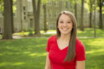 close up of female student on UCM campus