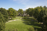 aerial view of UCM quad