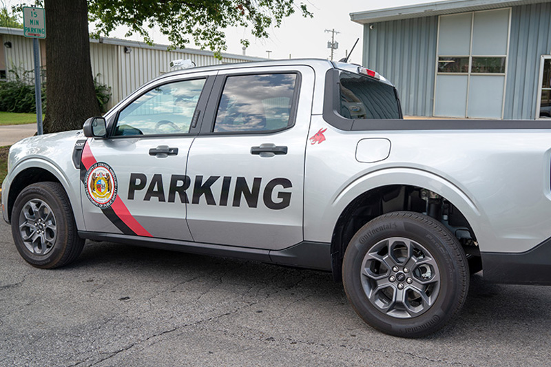 A Parking Service enforcement vehicle