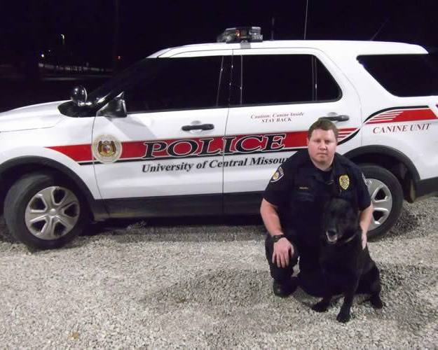 Officer Ben Brown with K9 Echo